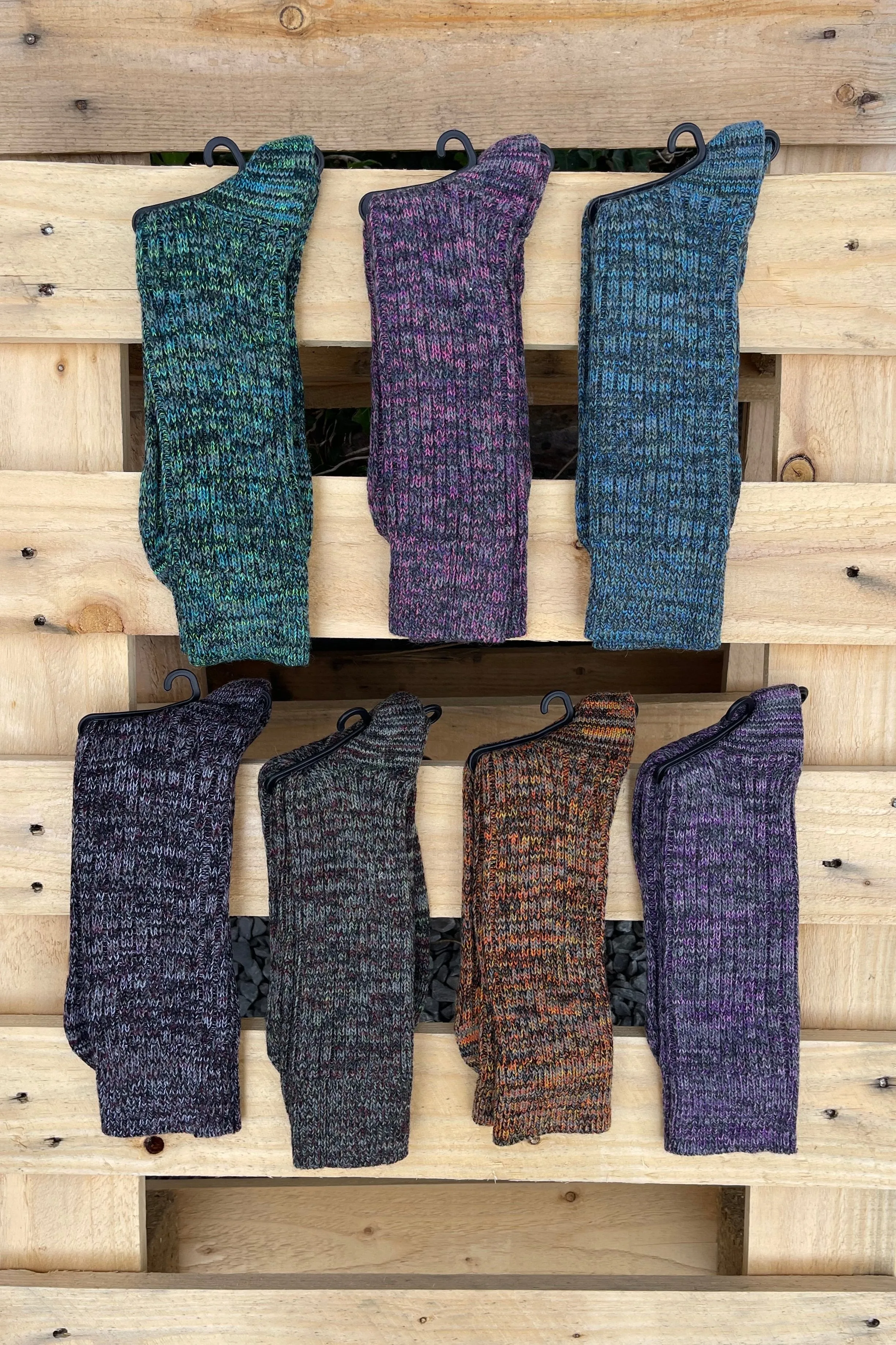 Irish Wool Cottage Socks | Pack of 7