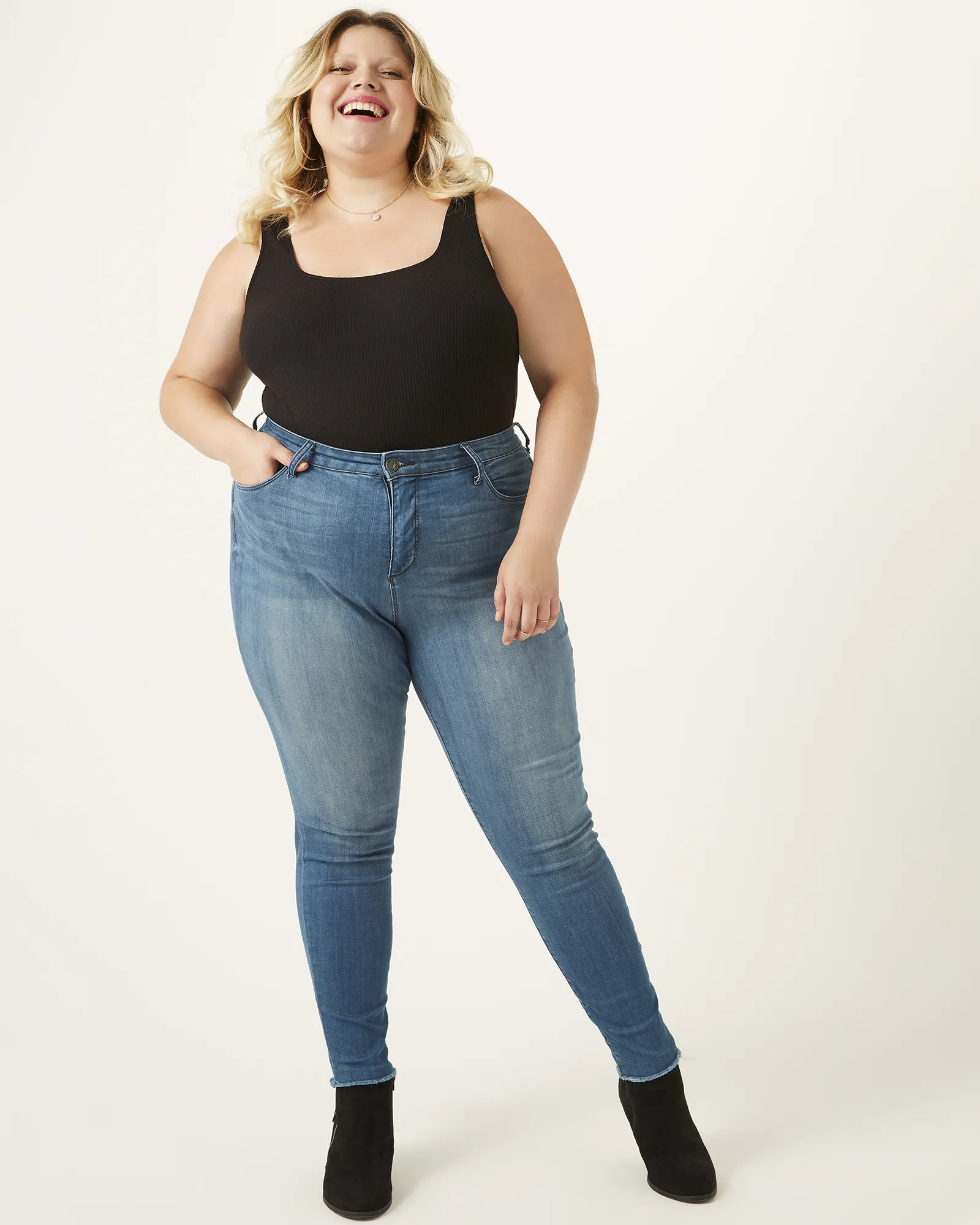 Joan High Rise Ankle Skinny Jeans | Light Wash