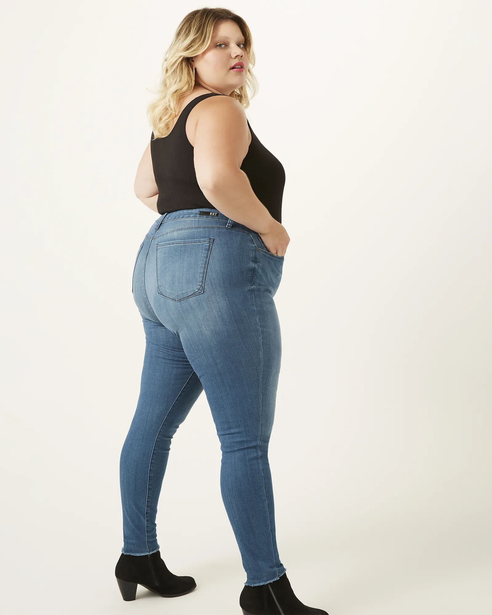 Joan High Rise Ankle Skinny Jeans | Light Wash