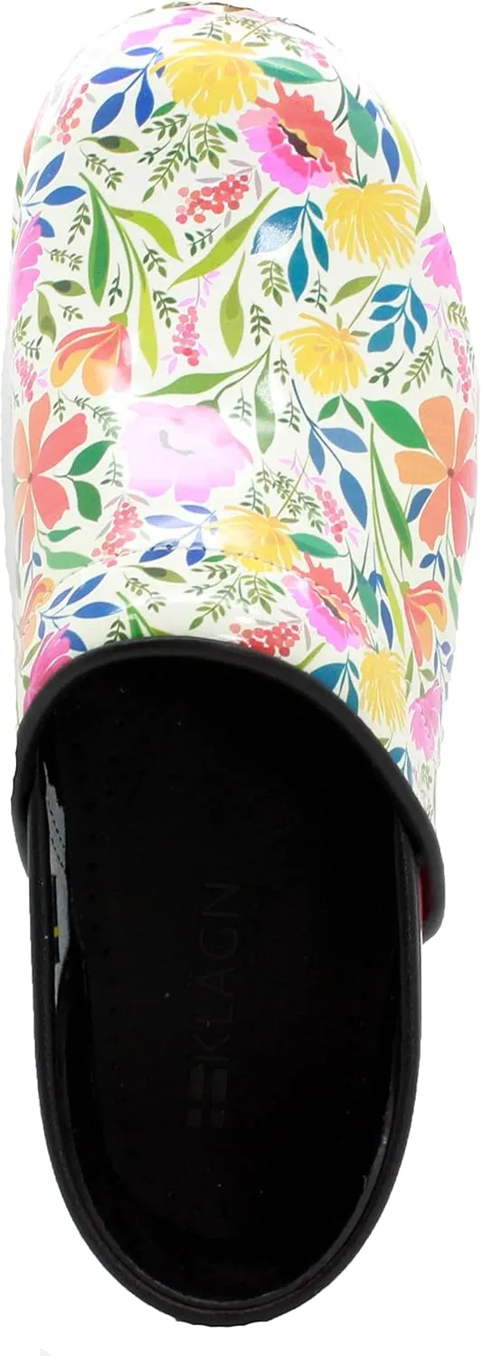 KLGN Women's Professional Printed Leather Clogs