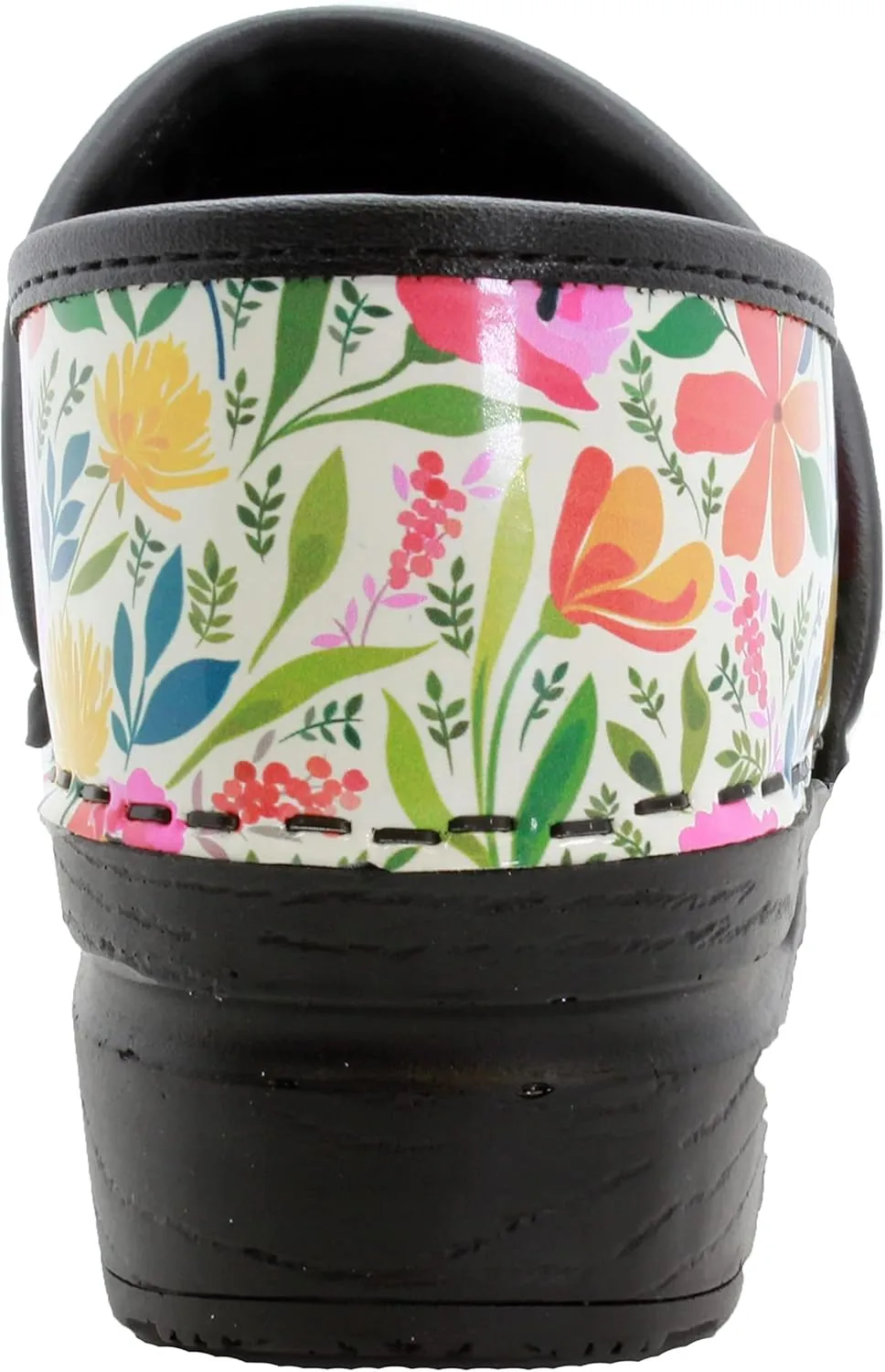 KLGN Women's Professional Printed Leather Clogs