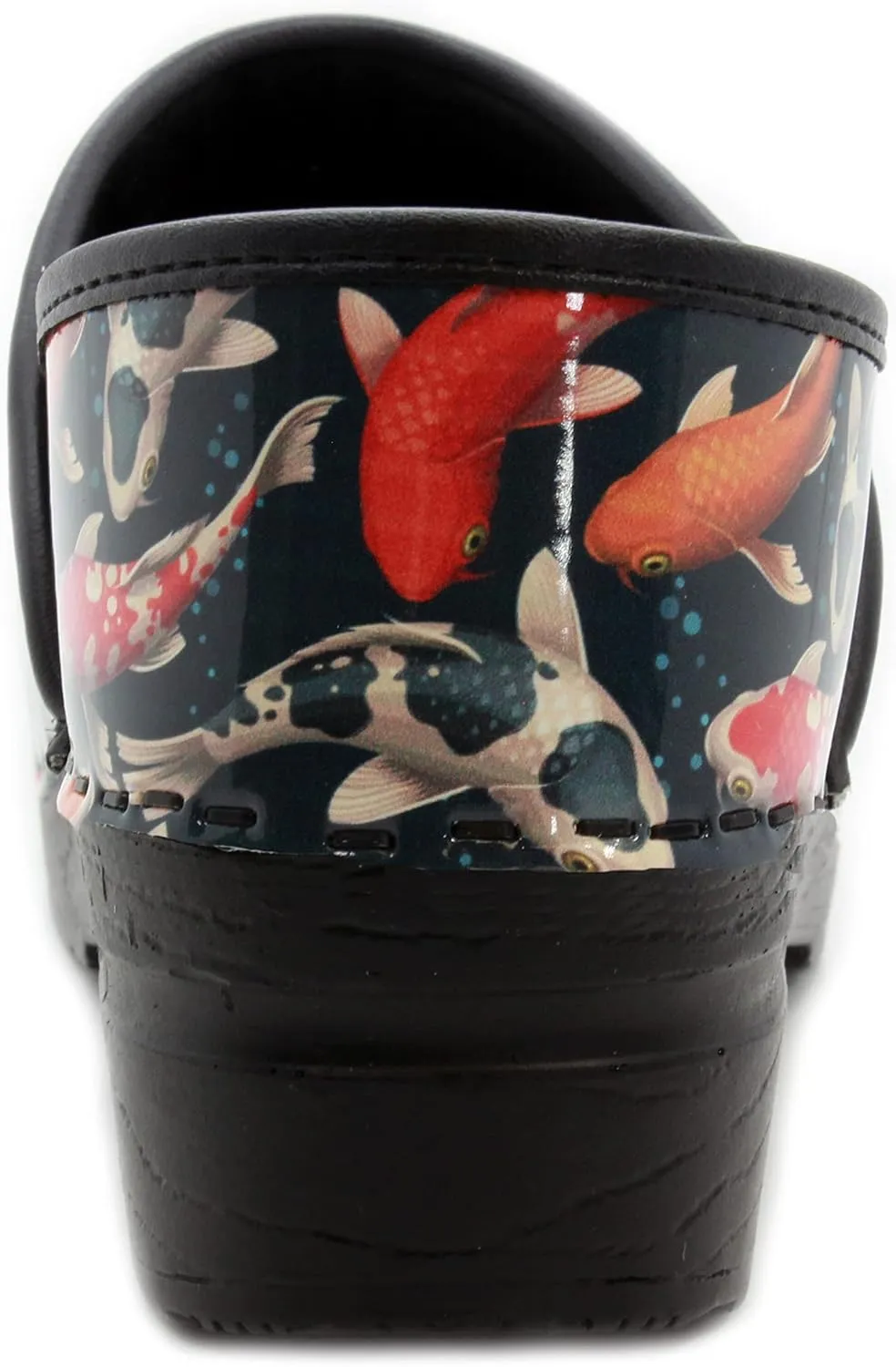 KLGN Women's Professional Printed Leather Clogs