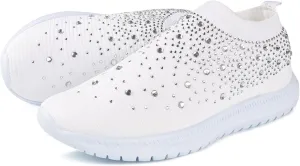 Lausiuoe Running Shoes For Women Arch Support Slip On Walking Shoes Lightweight Casual Fashion Sneakers Tennis Shoes