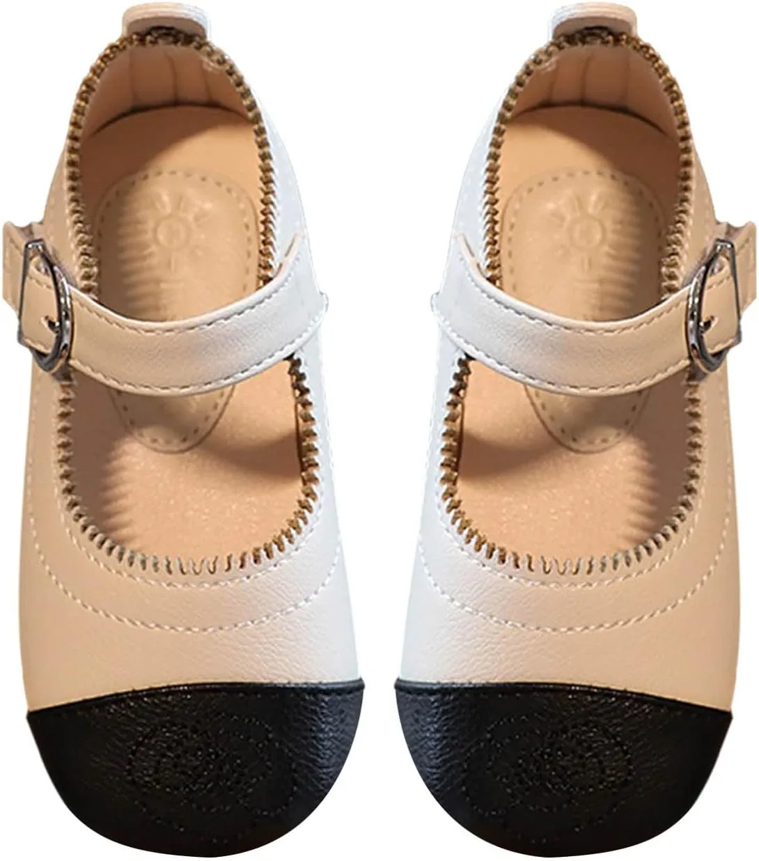Little Toddler Girls Dress Shoes Ballerina Ballet Flats Kids Mary Janes for Wedding Party Church Easter Shoes