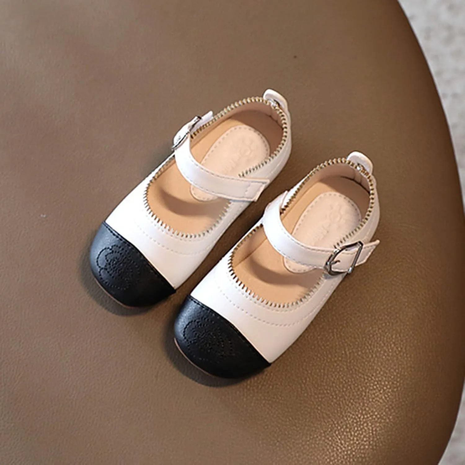 Little Toddler Girls Dress Shoes Ballerina Ballet Flats Kids Mary Janes for Wedding Party Church Easter Shoes