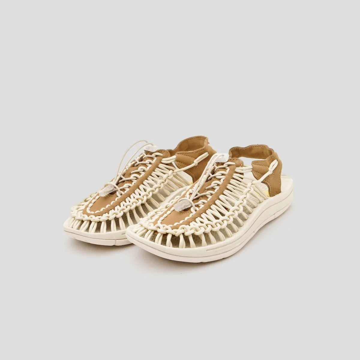Loom Sandal Women White Khaki