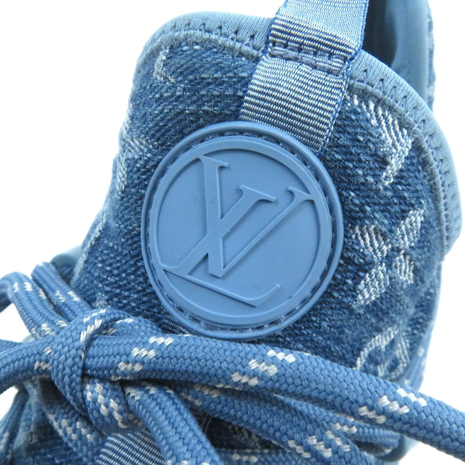 LOUIS VUITTON sneakers Monogram denim Light blue type Fast lane line 6.5