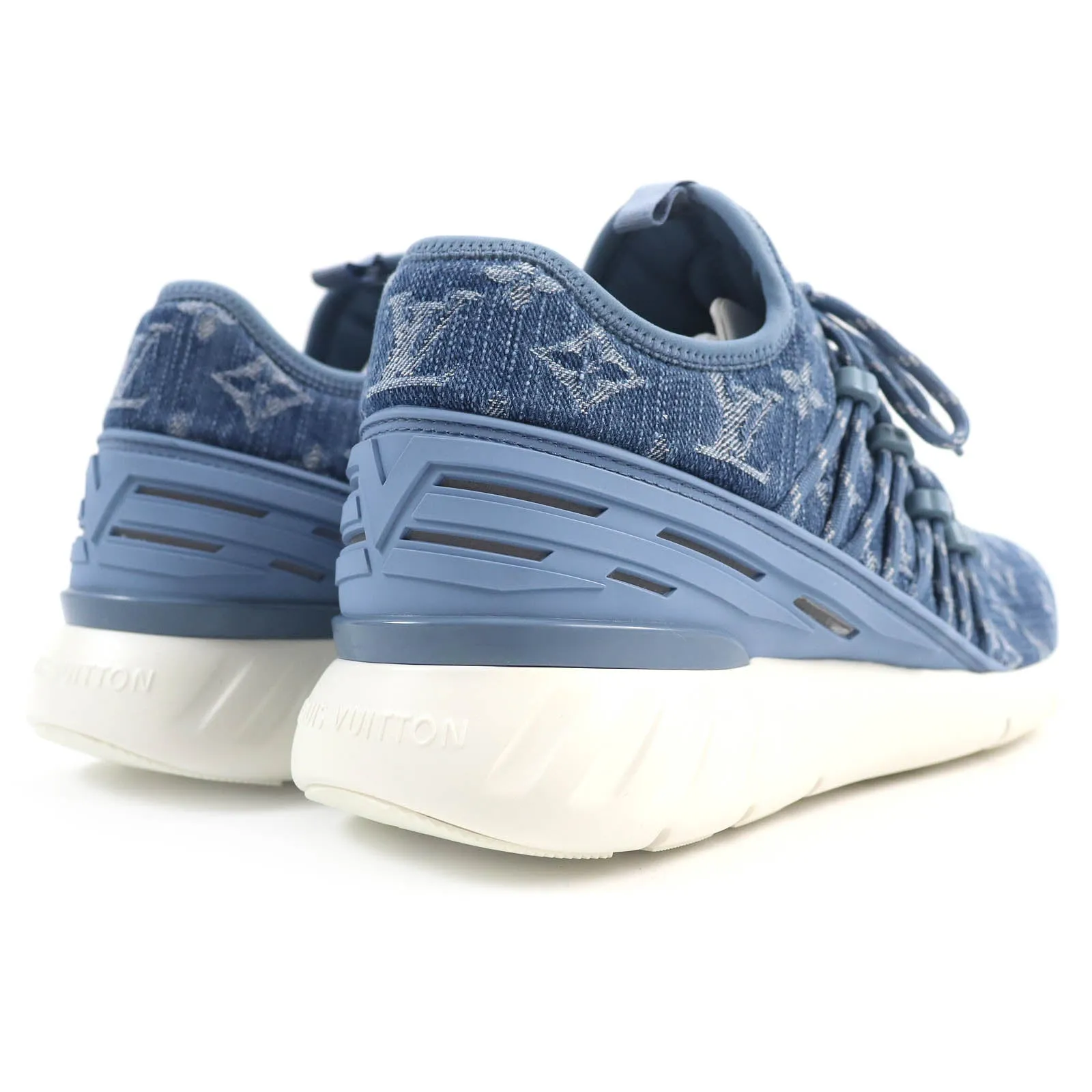 LOUIS VUITTON sneakers Monogram denim Light blue type Fast lane line 6.5