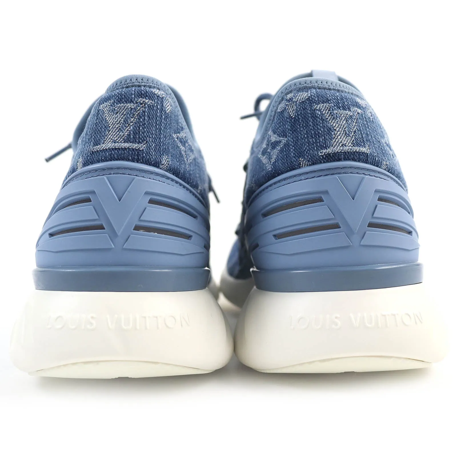 LOUIS VUITTON sneakers Monogram denim Light blue type Fast lane line 6.5