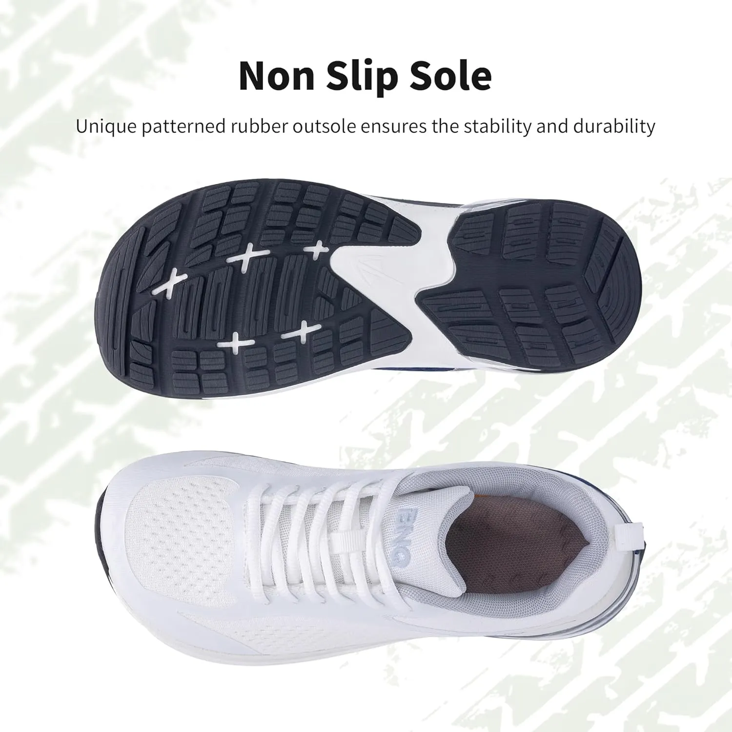 MAFEKE Womens Wide Toe Box Running Shoes Air Arch Support Tennis Athletic Sneakers Orthotic Walking Shoes for Plantar Fasciitis Pain Relief US 6-11