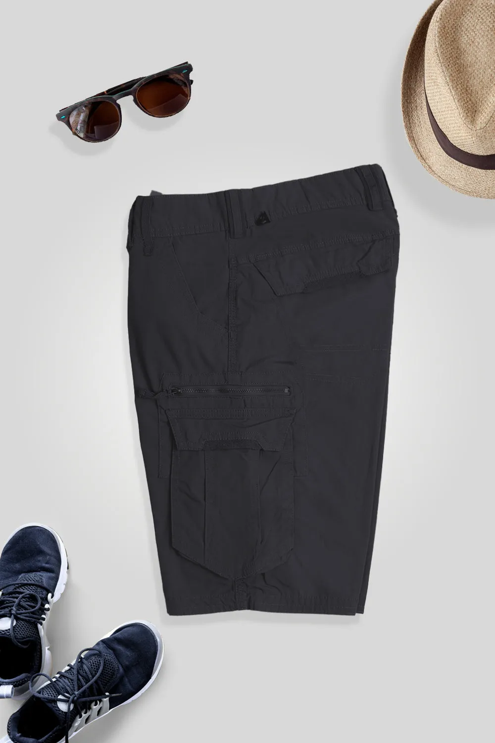 Men High Quality cargo Short Branded - Black