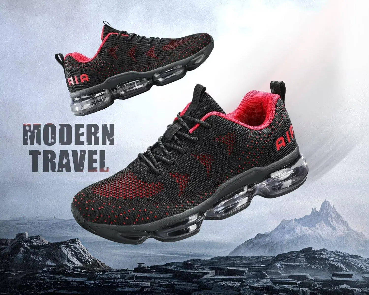 Men's Air Cushion Running Shoes Walking Jogging Fitness Gym Fashion Sneakers Lace Up Casual Comfortable Work Tennis Sport Athletic Trainers