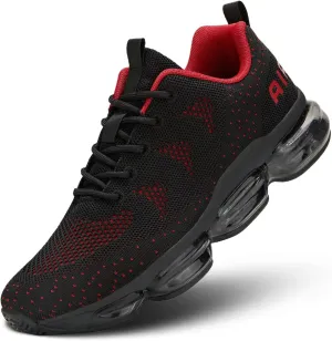 Men's Air Cushion Running Shoes Walking Jogging Fitness Gym Fashion Sneakers Lace Up Casual Comfortable Work Tennis Sport Athletic Trainers