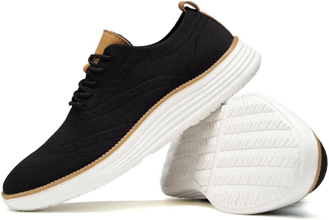 Men's Casual Oxfords Shoes Fashion Mesh Business Walking Work Dress Sneakers Comfortable Lightweight