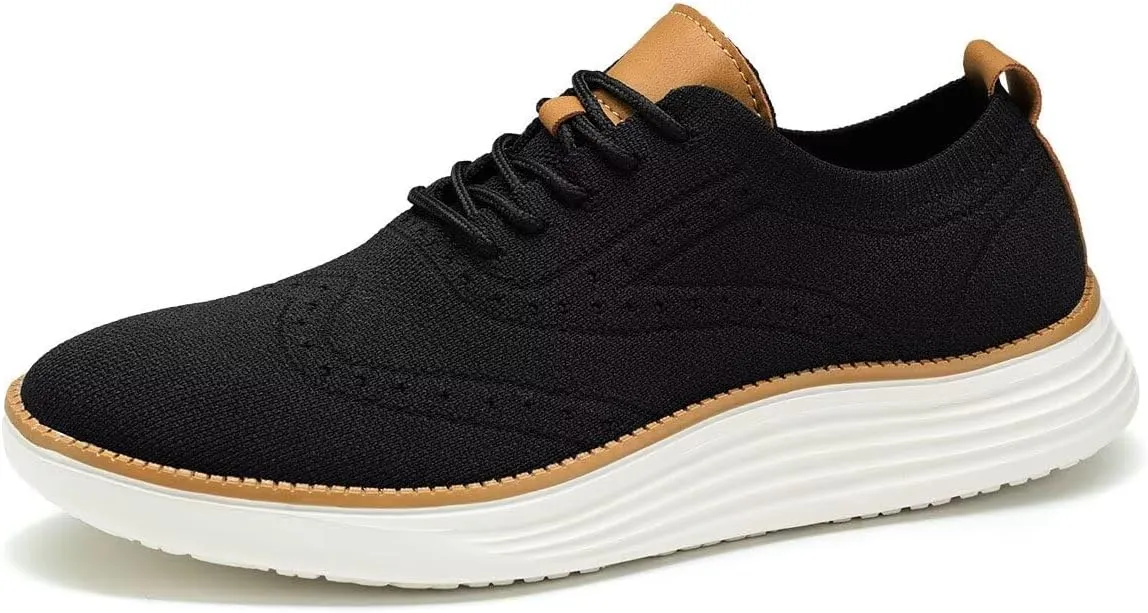 Men's Casual Oxfords Shoes Fashion Mesh Business Walking Work Dress Sneakers Comfortable Lightweight