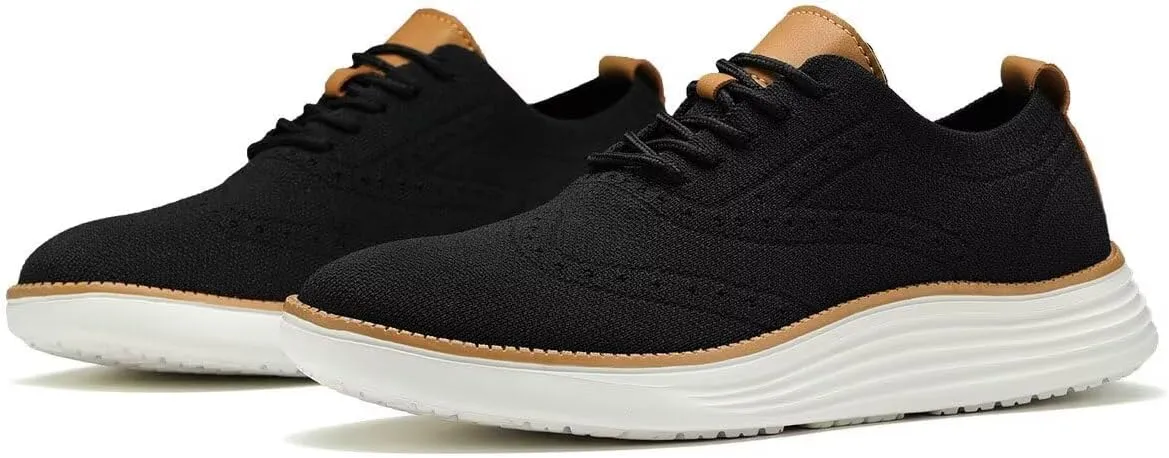Men's Casual Oxfords Shoes Fashion Mesh Business Walking Work Dress Sneakers Comfortable Lightweight