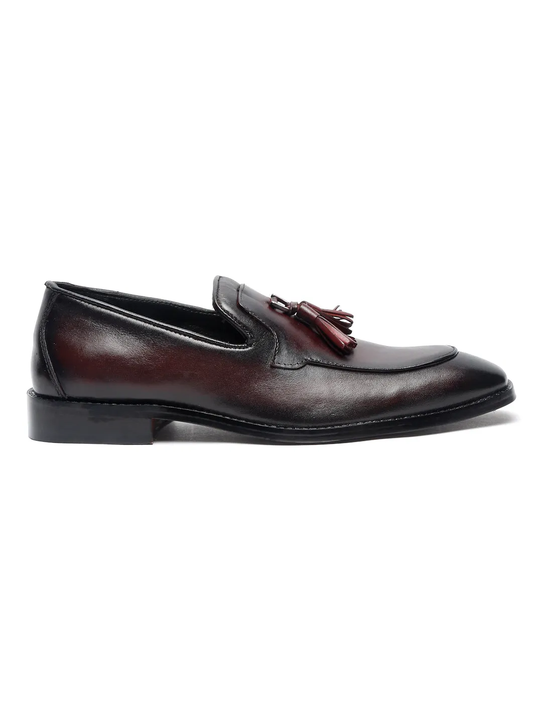 Men's Premium Italian Leather Rosewood Moccasins