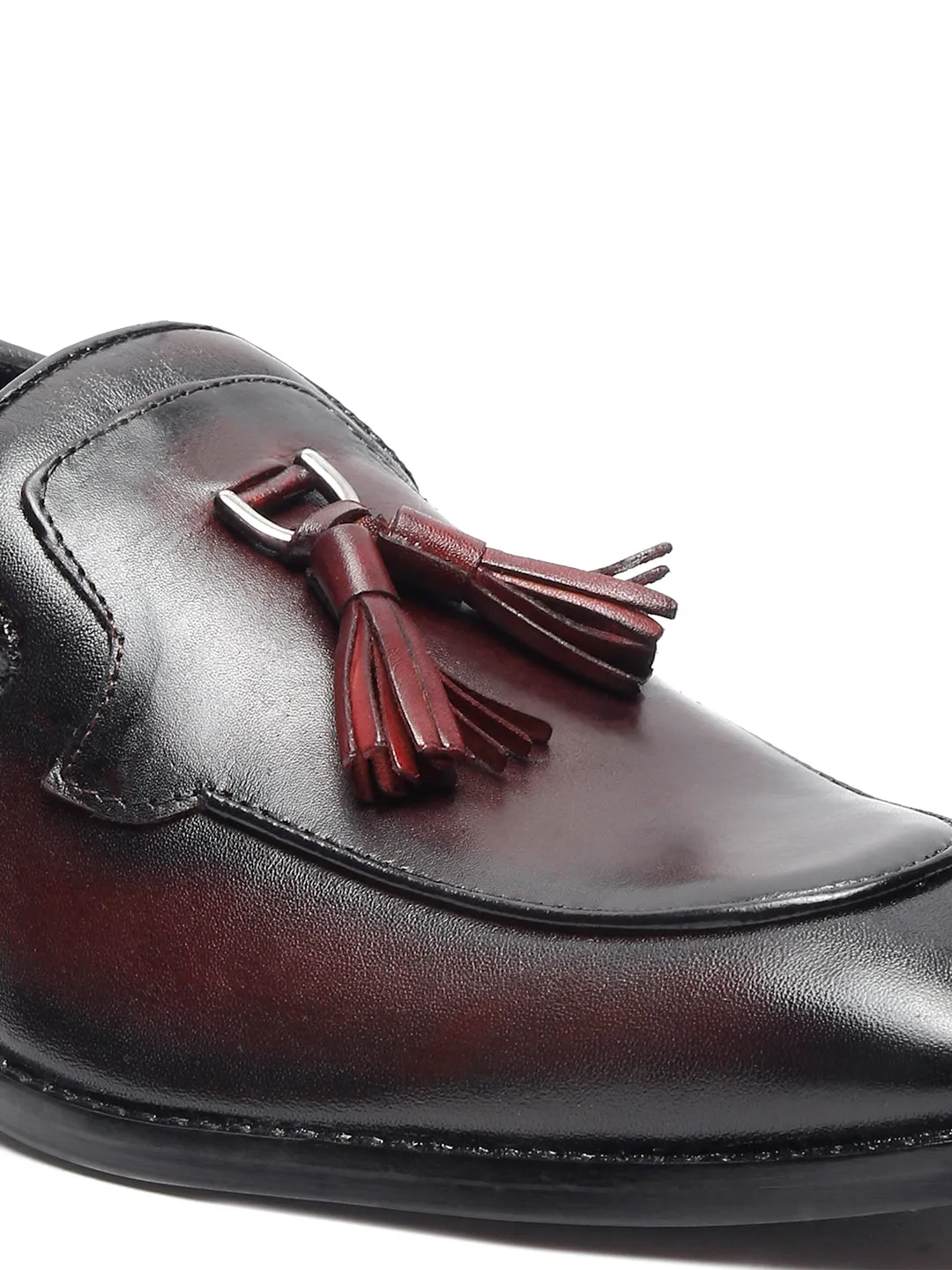 Men's Premium Italian Leather Rosewood Moccasins