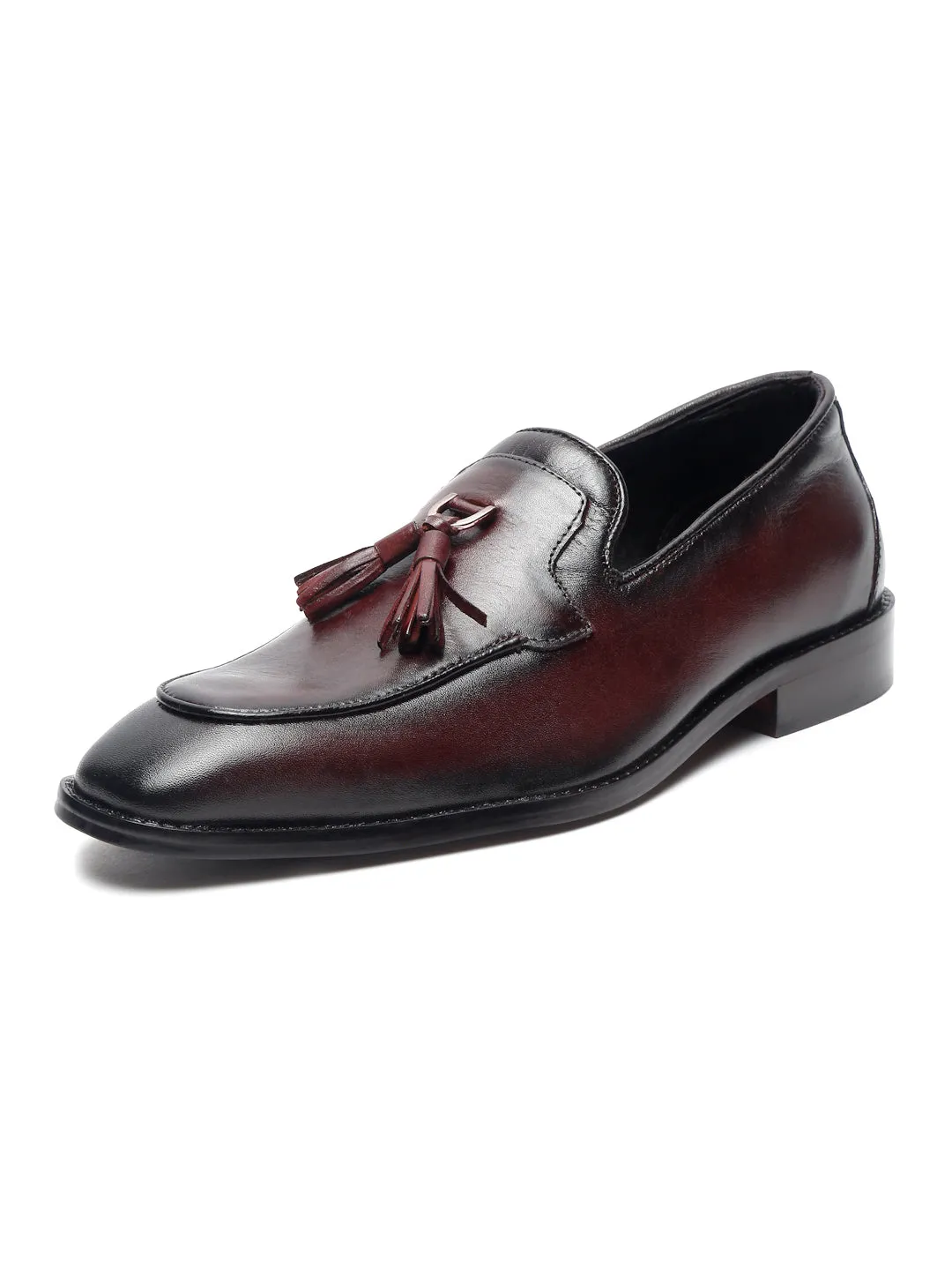 Men's Premium Italian Leather Rosewood Moccasins