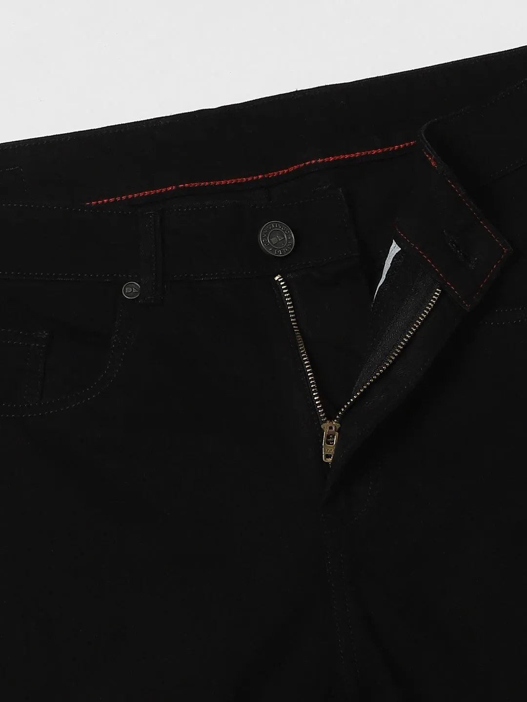 Men's Straight Fit Rinse Black Jeans