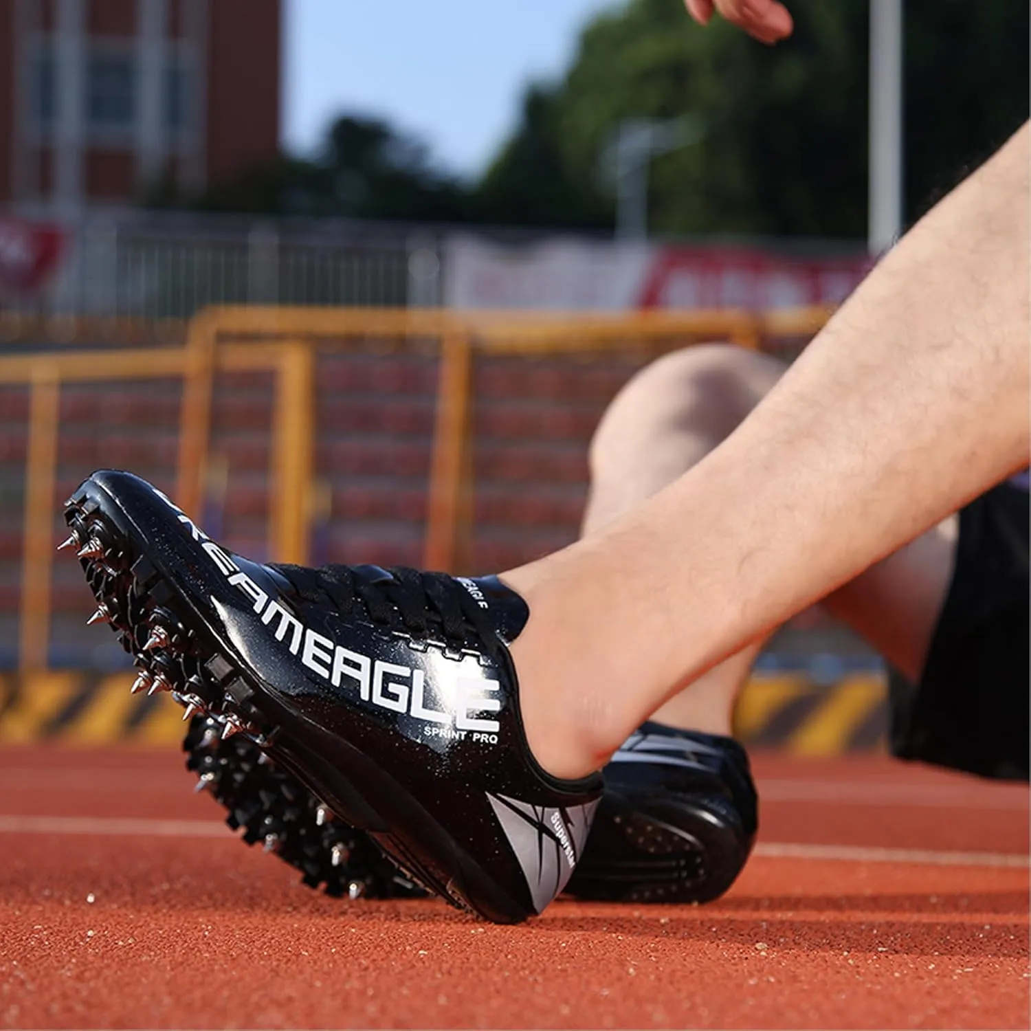 Mens Track and Field Shoes Teenagers Spikes Sneakers Boys Track Race Jumping Professional Running Nail Spikes Shoes Boys Girls