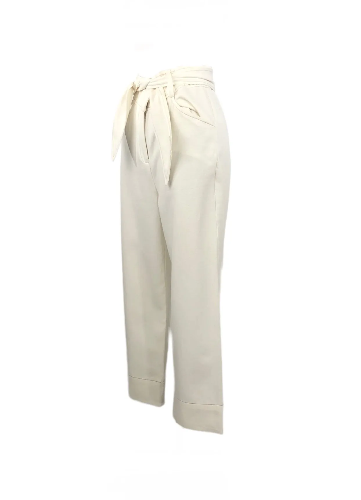 Michaela Tie-Waist Crop Pants | US 2