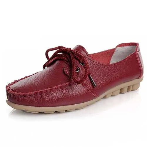 New Trendy Casual Flat Heel Shoes Bow Knot Round Toe Slip Candy Color Loafer Shoes
