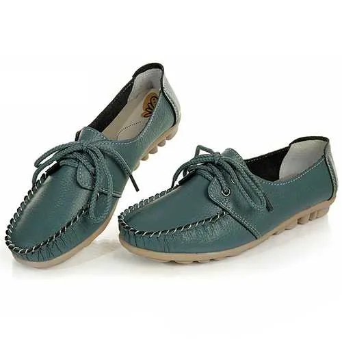 New Trendy Casual Flat Heel Shoes Bow Knot Round Toe Slip Candy Color Loafer Shoes