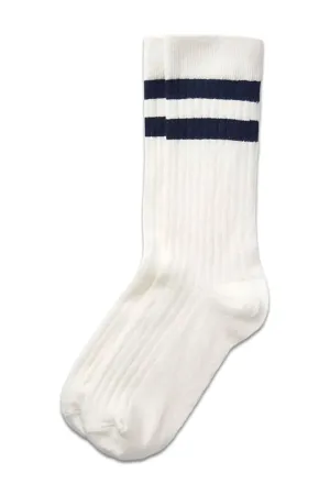Organic Cotton Ribbed Stripe Socks