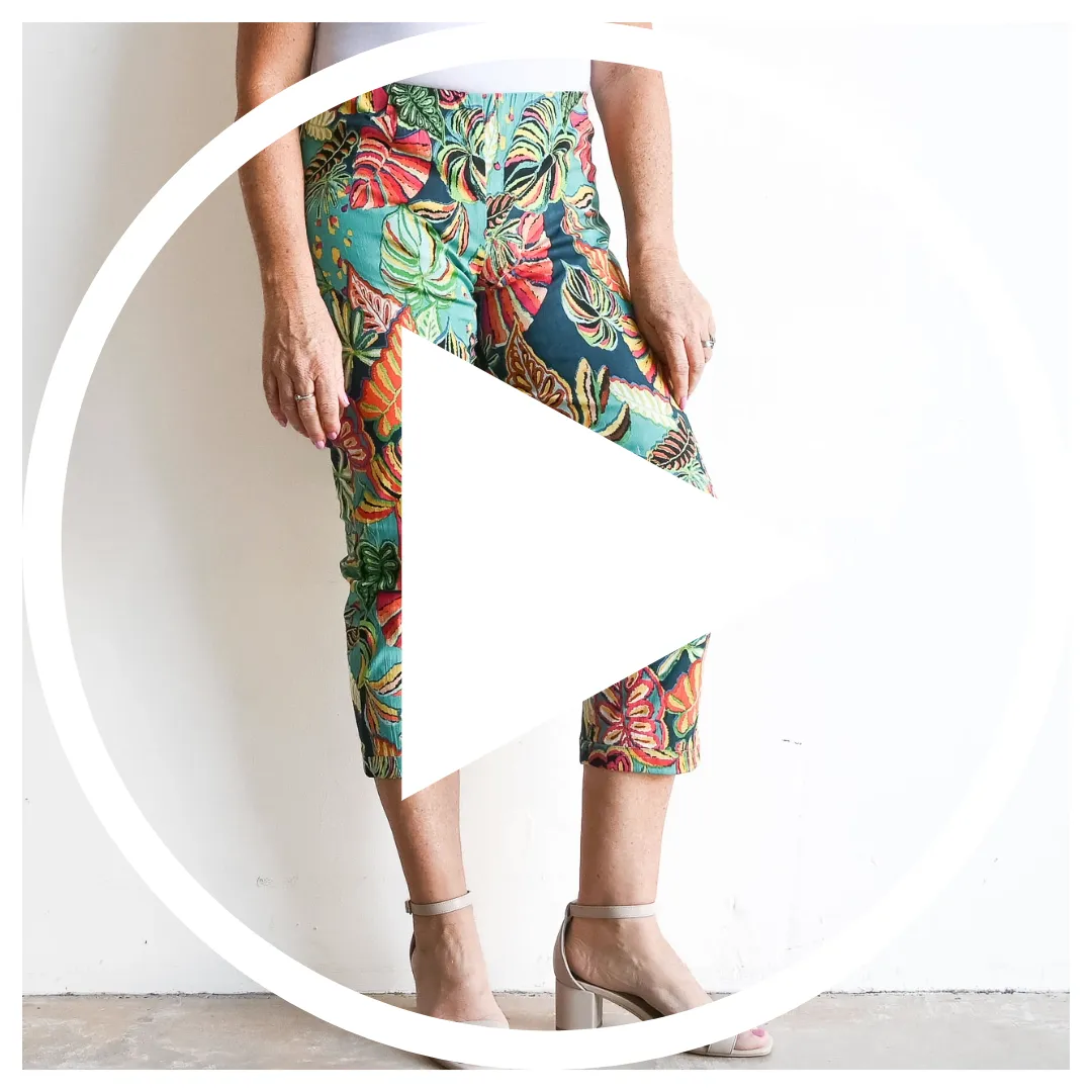 Orientique Stretch Capri Pant - Calibishe - 3616