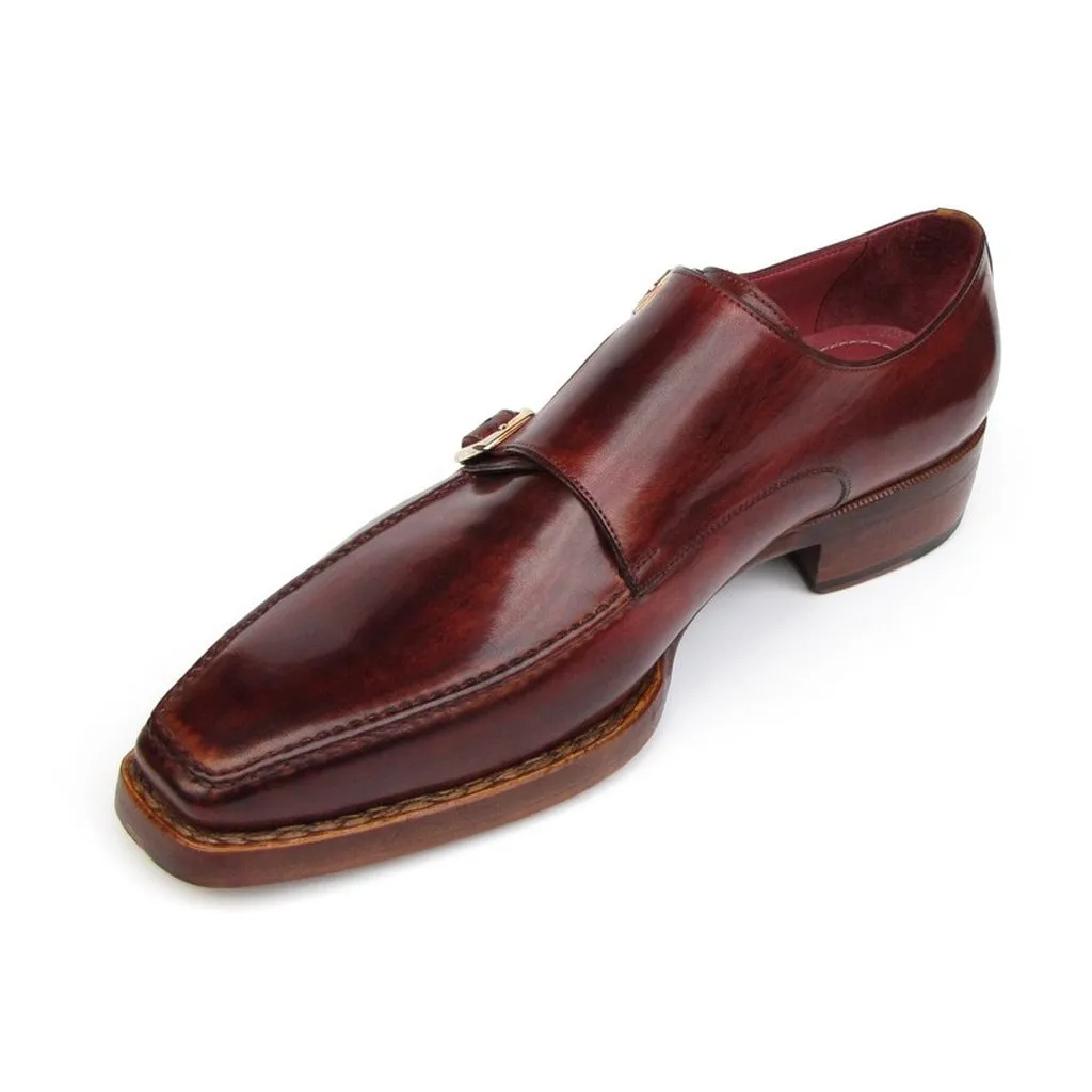 Paul Parkman Men's Double Monkstrap Goodyear Welted Shoes (ID#061-BRD)