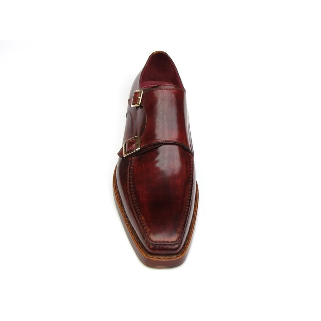 Paul Parkman Men's Double Monkstrap Goodyear Welted Shoes (ID#061-BRD)