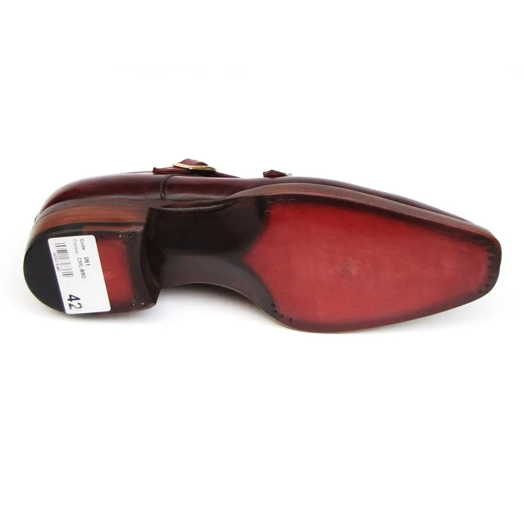 Paul Parkman Men's Double Monkstrap Goodyear Welted Shoes (ID#061-BRD)