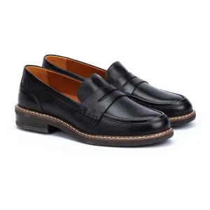 Pikolinos Women's Aldaya W8J-3541 Leather Loafer Shoes Black