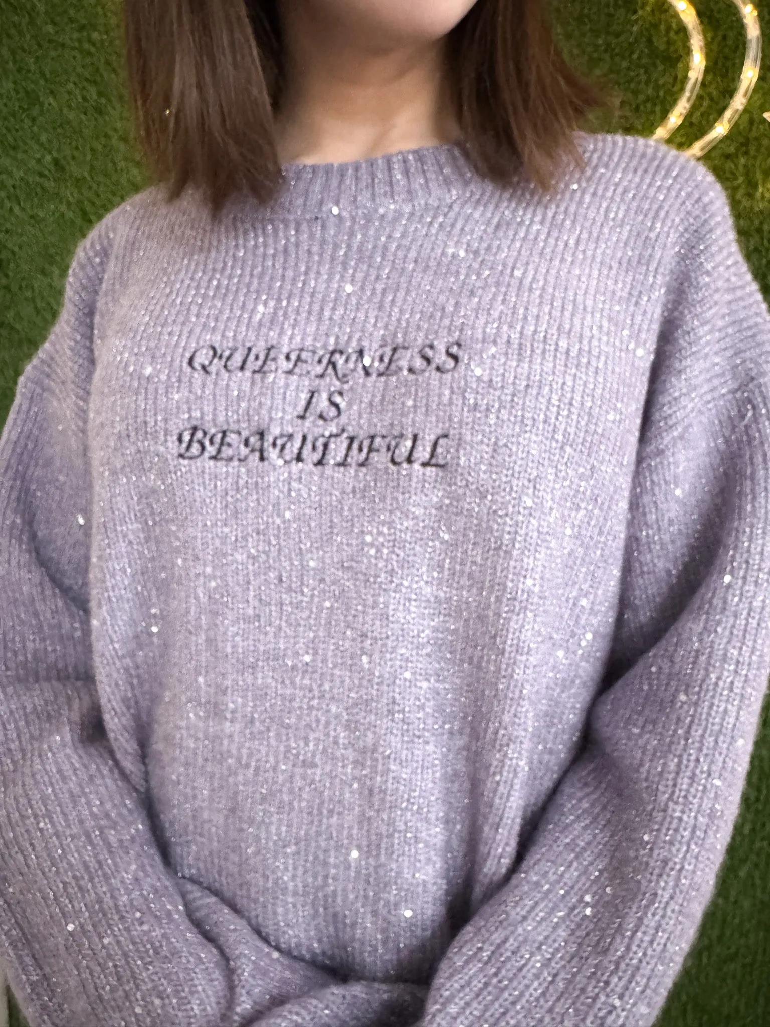 Queerness is Beautiful Sparkly Cropped Sweater 2XL