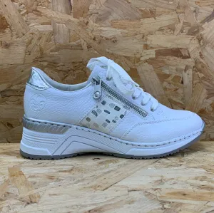 Rieker Womens Fashion Trainer - White