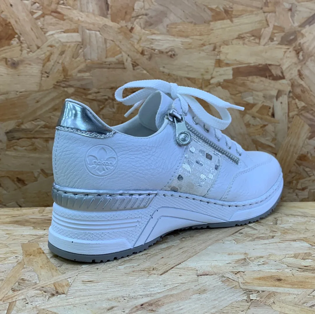 Rieker Womens Fashion Trainer - White