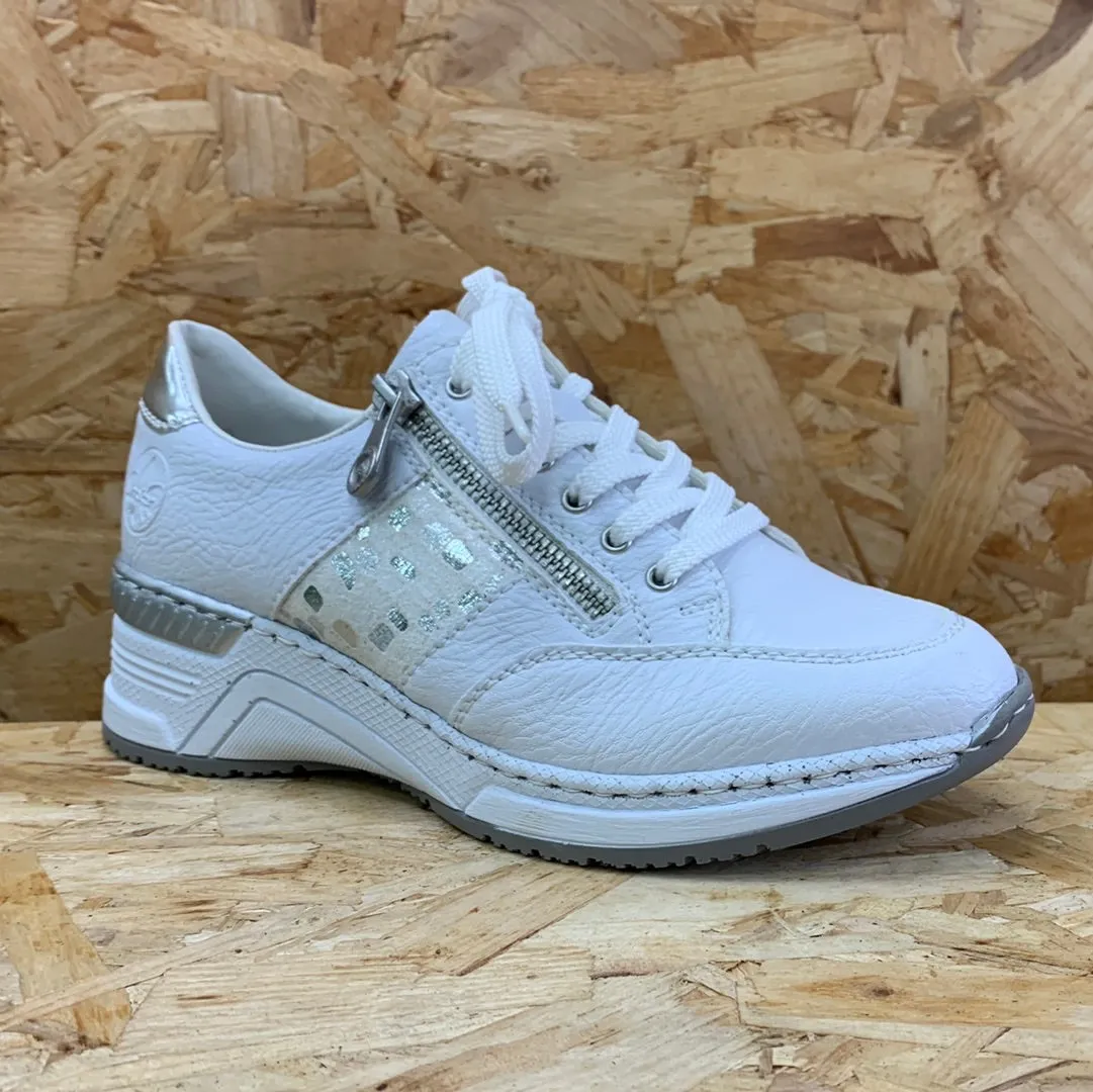Rieker Womens Fashion Trainer - White