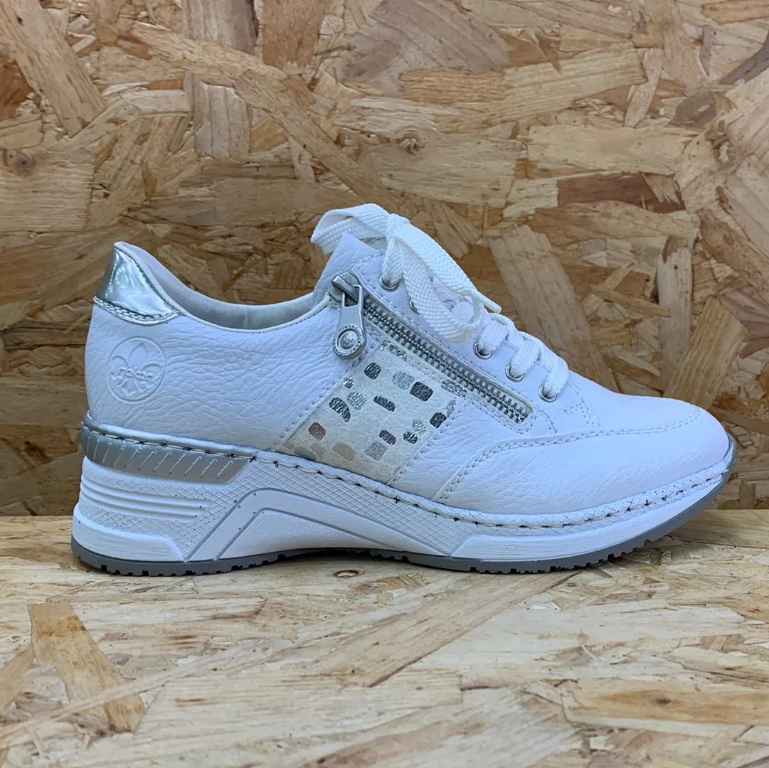Rieker Womens Fashion Trainer - White