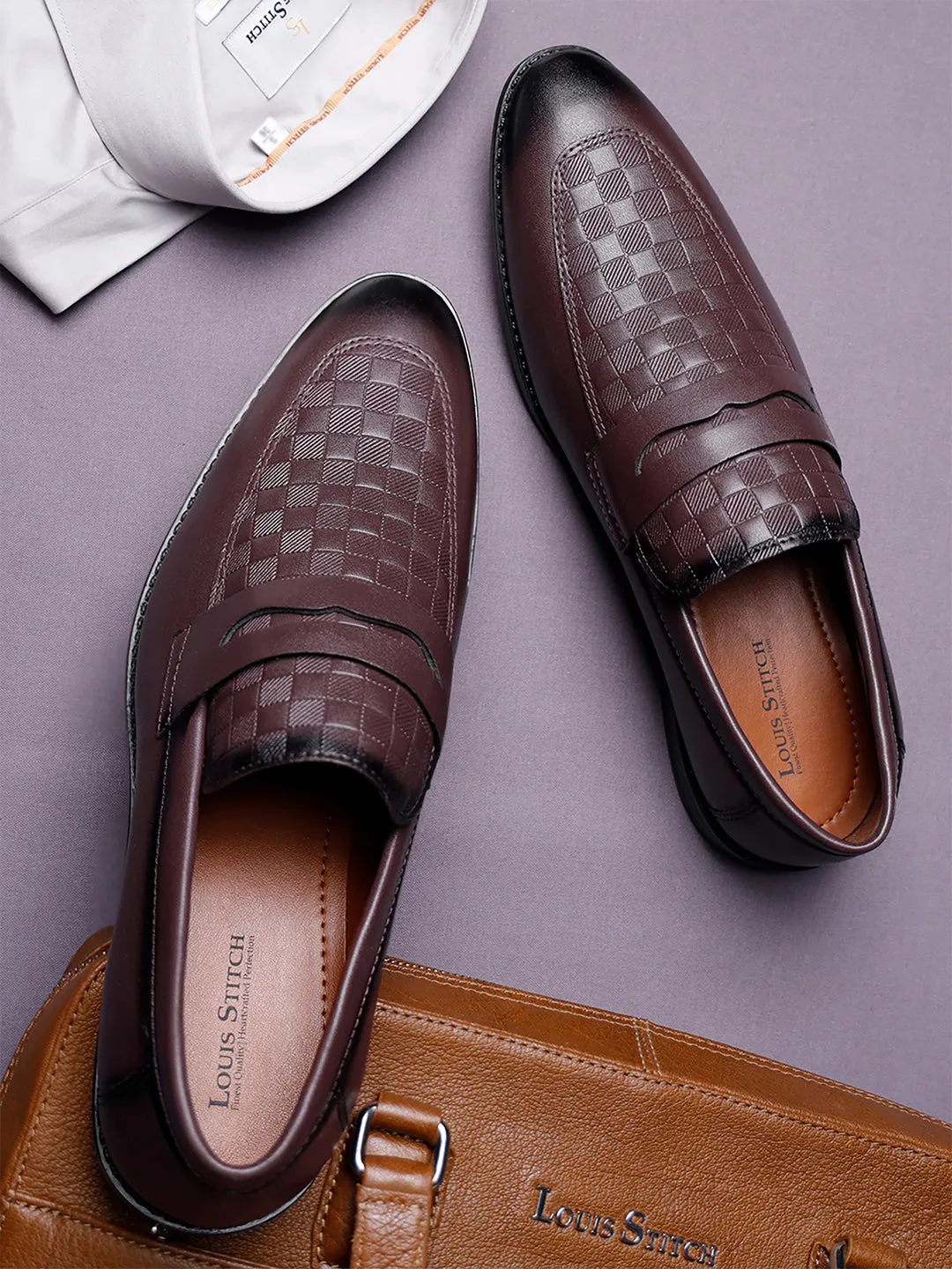 Rosewood Moccasins Slipons for Men