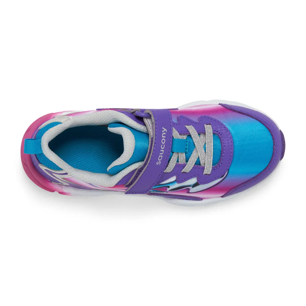 Saucony Flash A/C 3.0 | Teal/Purple/Chrome Big Kid Sneakers