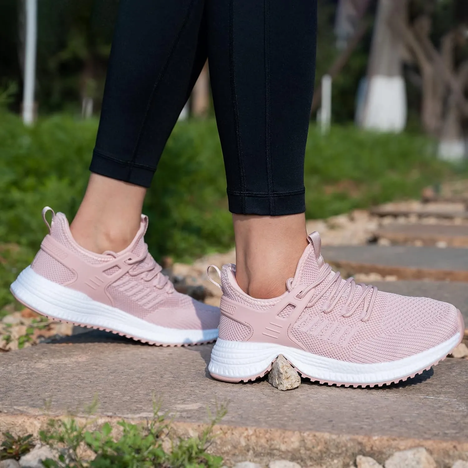 SDolphin Running Shoes Women Sneakers - Comfortable Memory Foam Lightweight Walking Tennis Workout Athletic Shoes