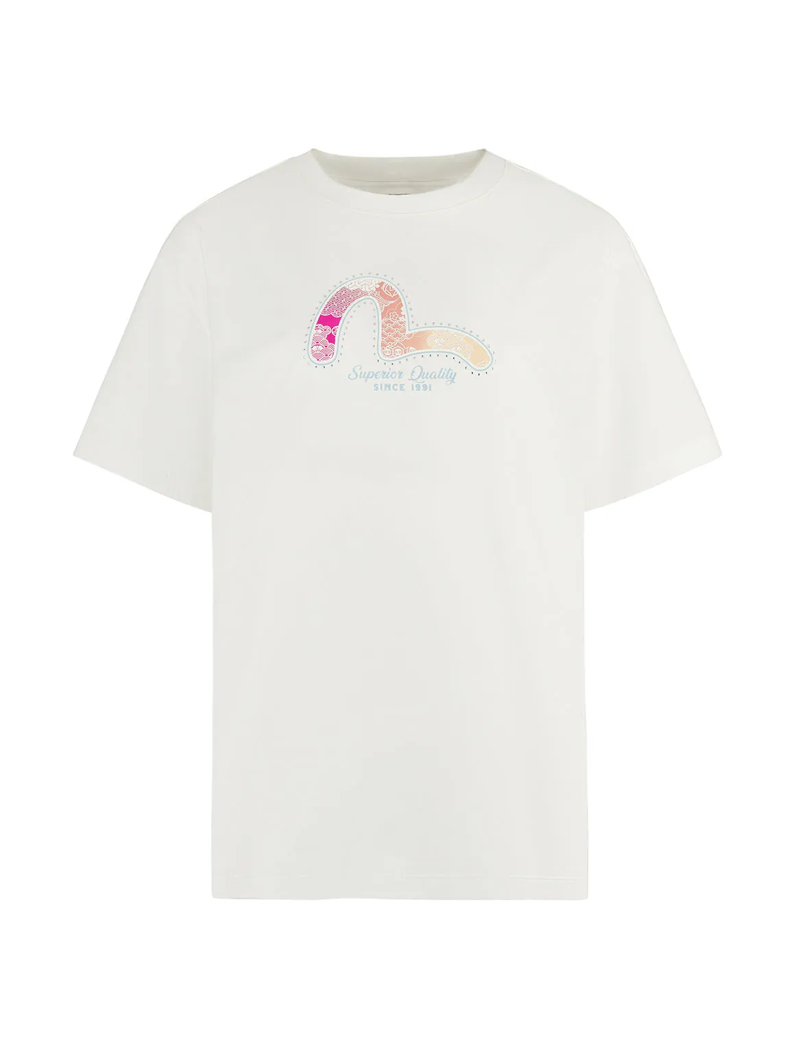 Seagull Foil Print Boyfriend T-shirt