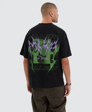 Sharp Extra Heavy Street Fit T-Shirt Jet Black