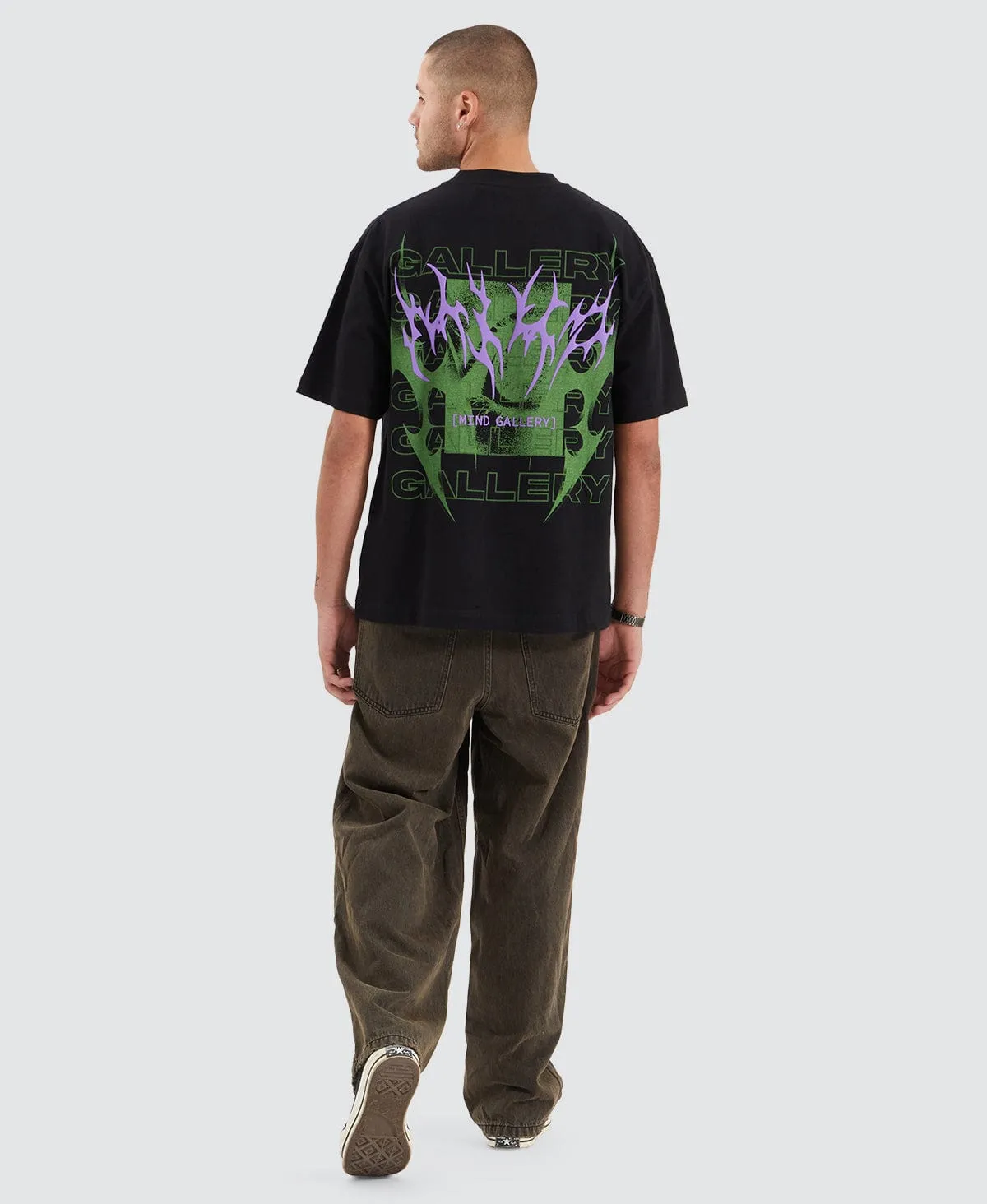 Sharp Extra Heavy Street Fit T-Shirt Jet Black