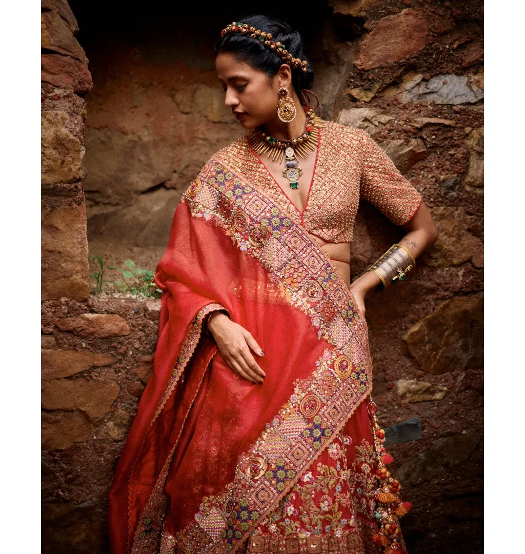 Shataranj Lehenga Set