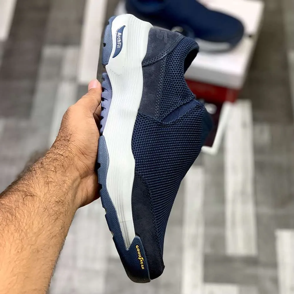 Skecherrs Archfitt Good-Year Slip-In "Navy"