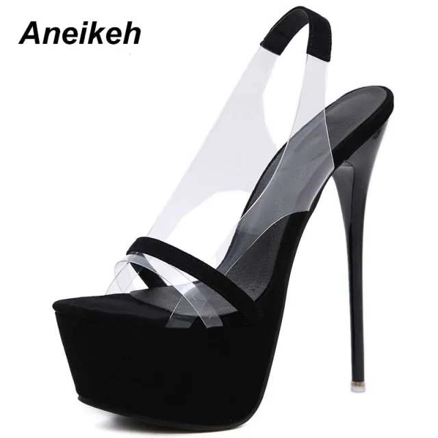 Slingback Open Toe Heels