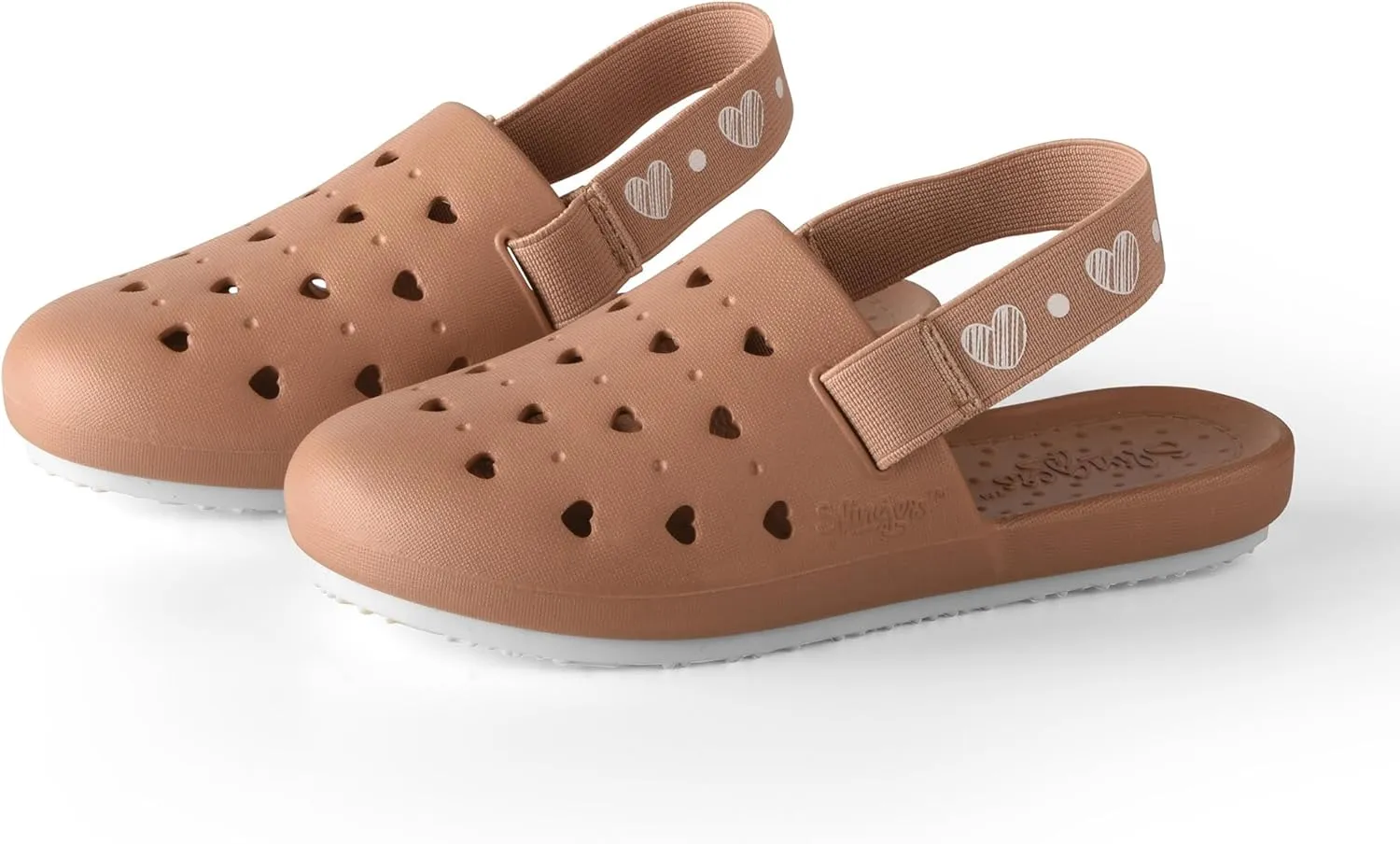 Slingers Juvenile Kids Water Shoe Mule Slingback - Girls Pool Slide/Washable Sandal Flats.