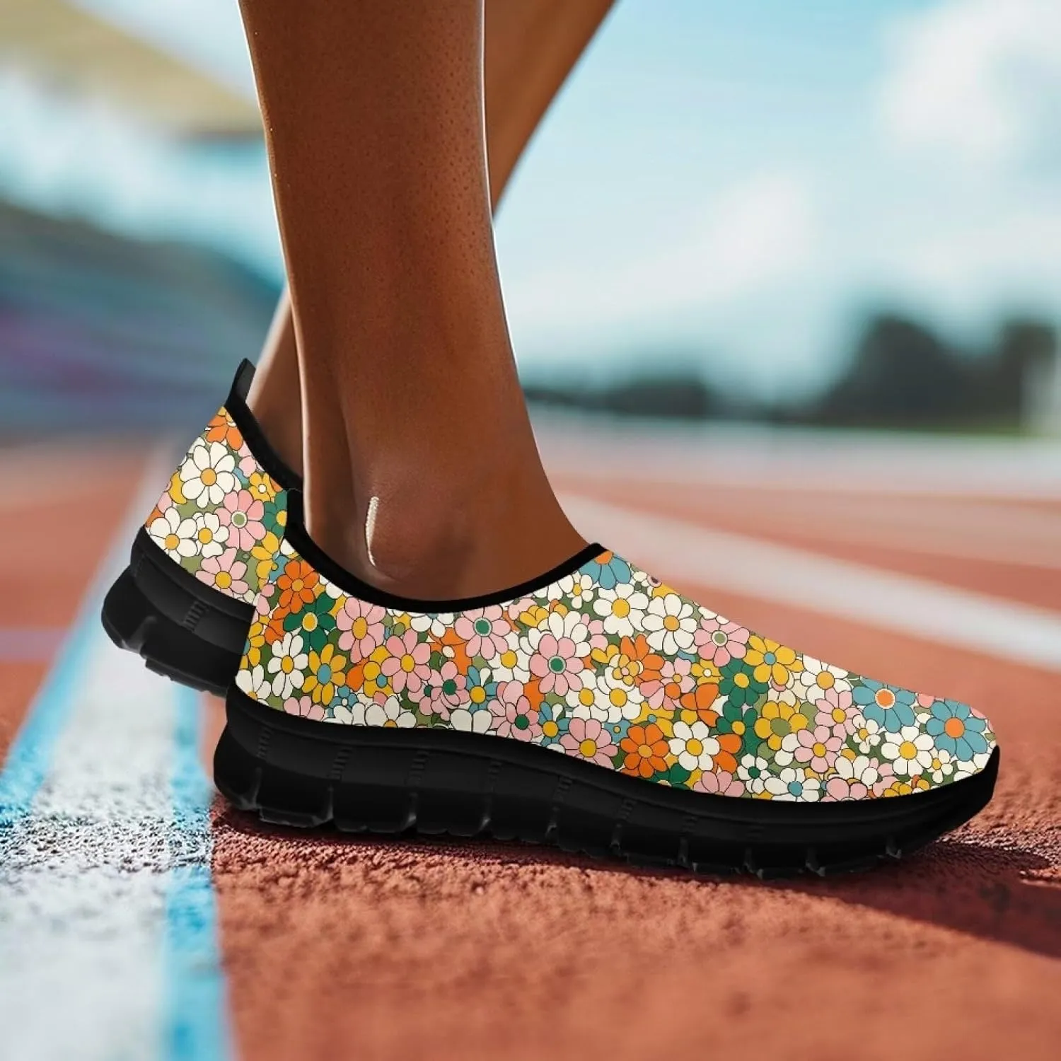 Sneakers for Women Casual Flat Low Top Loafers Running Shoes Breathable Soft Lightweight Outdoor Walking Sneaker for Women US 5.5-11.5